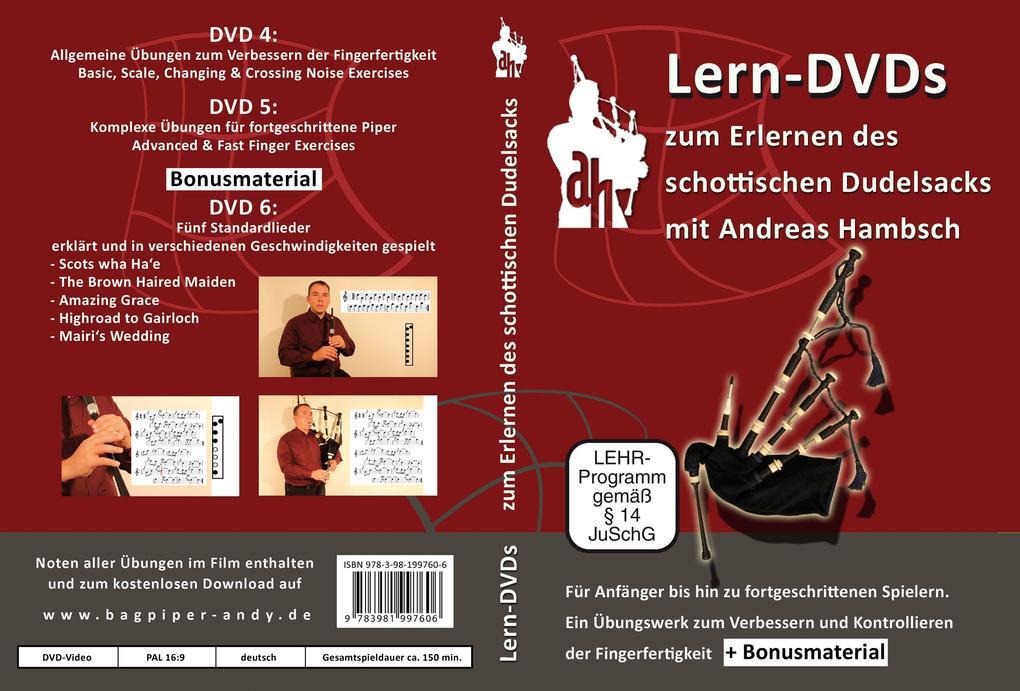 Dudelsack Lern DVDs - wichtige Übungen und die ersten Lieder