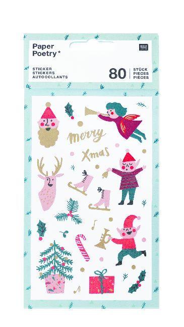 Sticker, Jolly Christmas, Classic