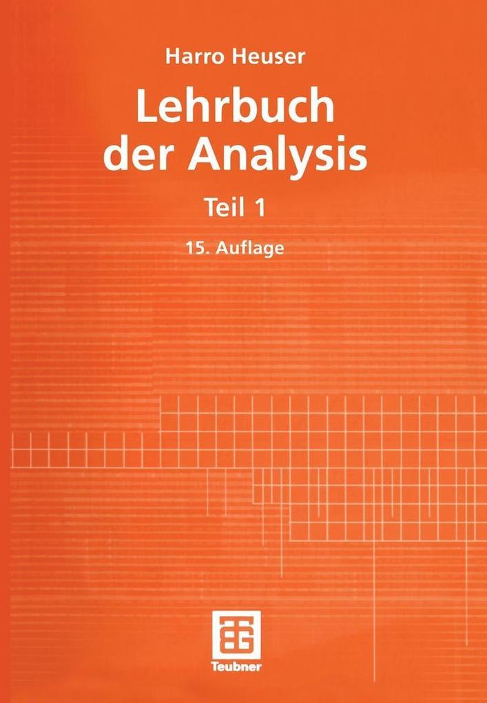 Lehrbuch der Analysis