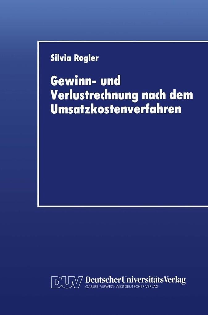 Gewinn- und Verlustrechnung nach dem Umsatzkostenverfahren