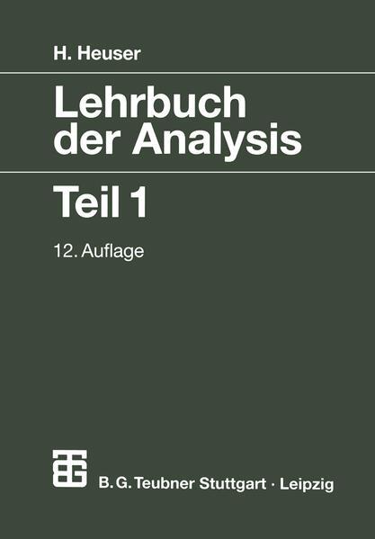 Lehrbuch der Analysis