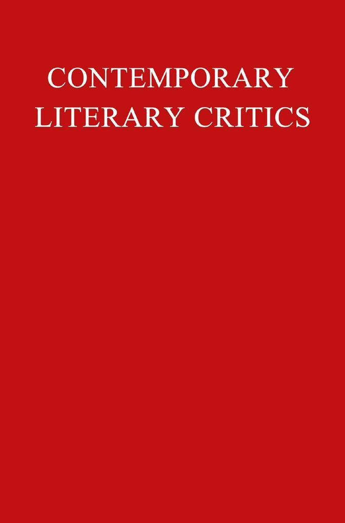 Contemporary Literary Critics