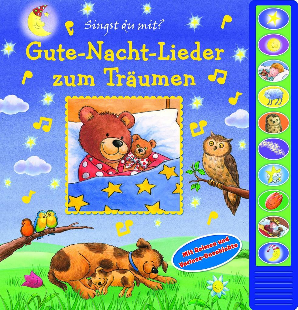 Gute-Nacht-Lieder zum Träumen - Vorlese-Pappbilderbuch mit 10 Melodien für Kinder ab 3 Jahren