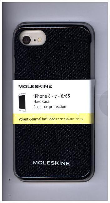 Moleskine Hartschalenetui Denim für Iphone 6/6S/7/8, Preussischblau