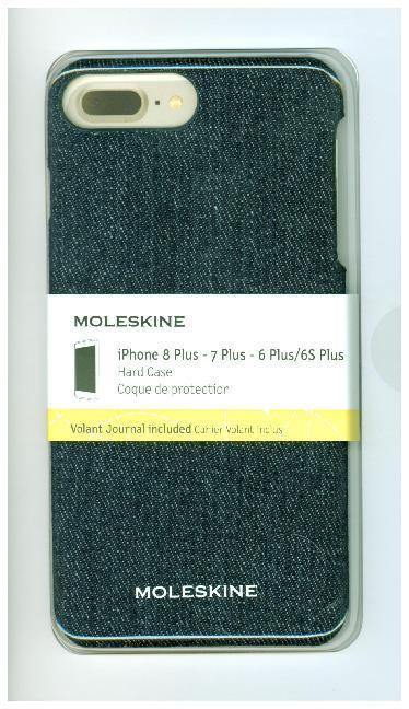 Moleskine Hartschalenetui Denim für Iphone 6/6S/7/8, Preussischblau