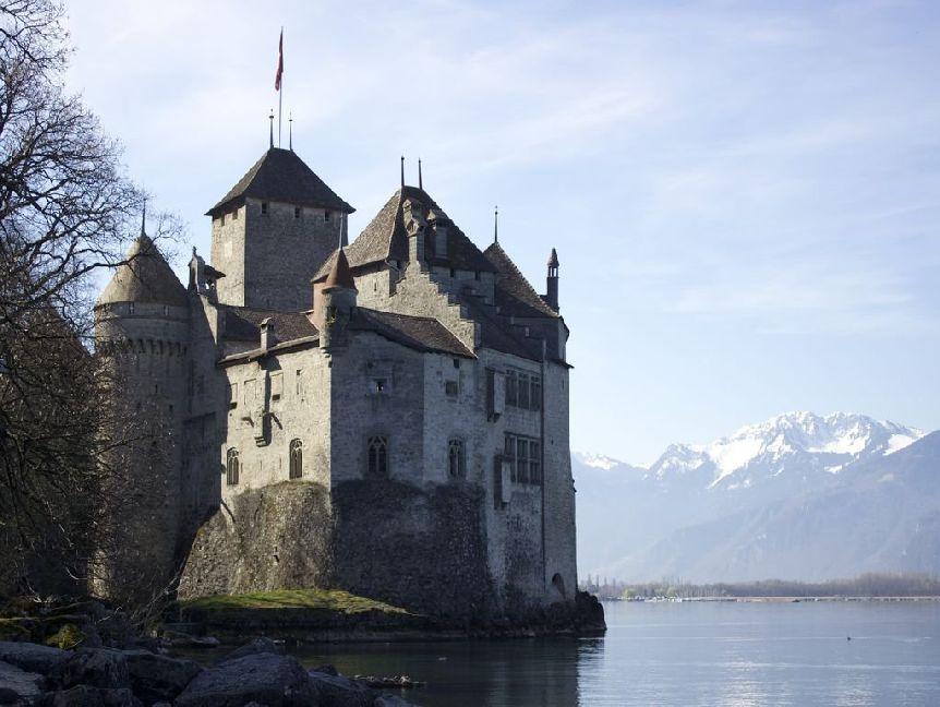 Burg Montreux Schweiz See Chillon - 500 Teile (Puzzle)