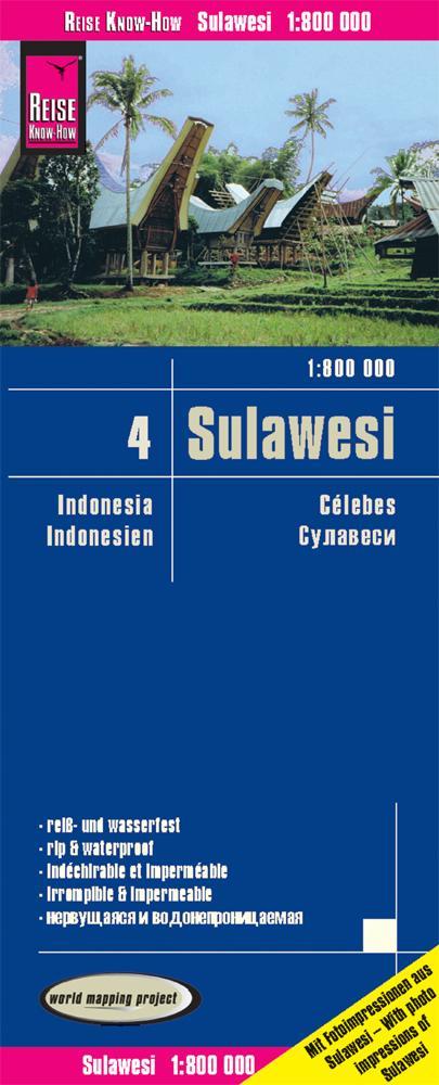 Reise Know-How Landkarte Sulawesi 1:800.000 - Indonesien 4