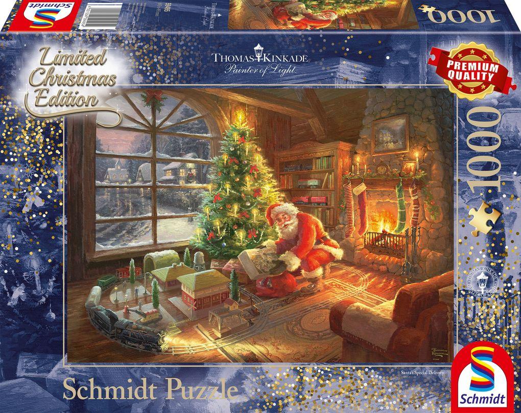 Schmidt Spiele - Der Weihnachtsmann ist da!, Limited Christmas Edition, 1000 Teile