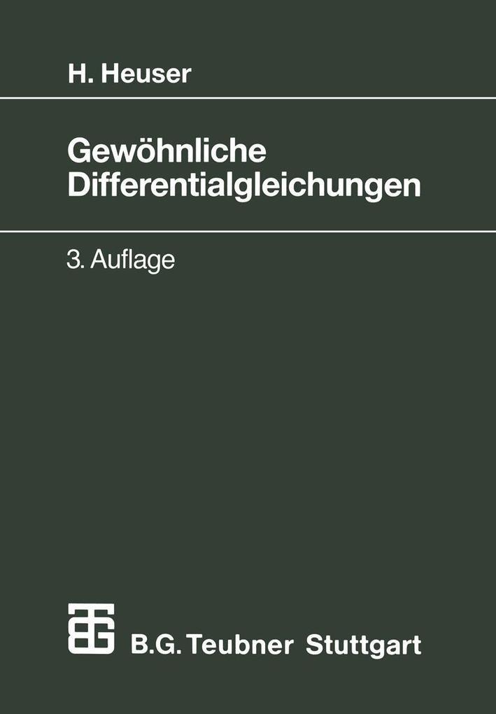 Gewöhnliche Differentialgleichungen