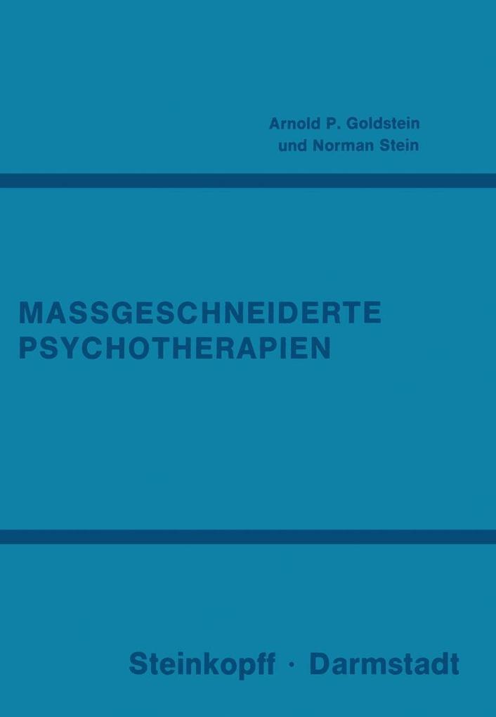 Massgeschneiderte Psychotherapien