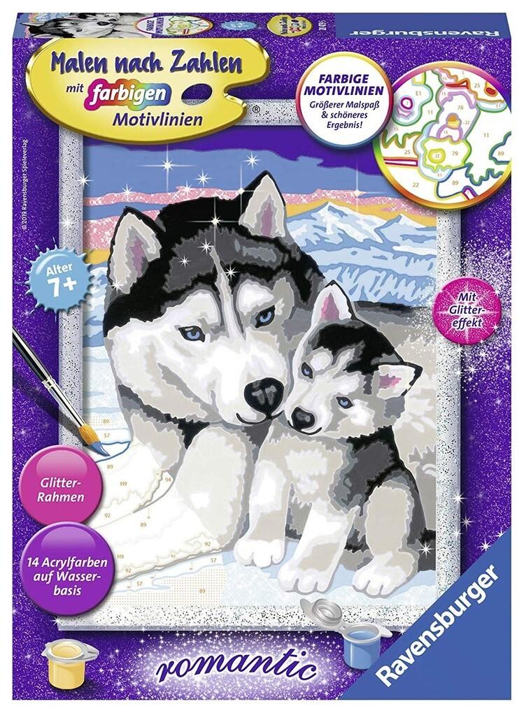 Ravensburger - Malen nach Zahlen - Husky Kuss