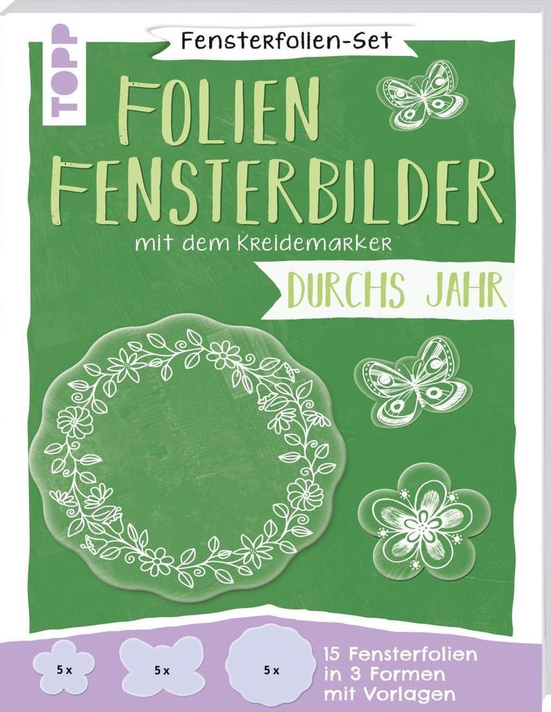 Fensterfolien-Set - Folien-Fensterbilder mit dem Kreidemarker - Durchs Jahr