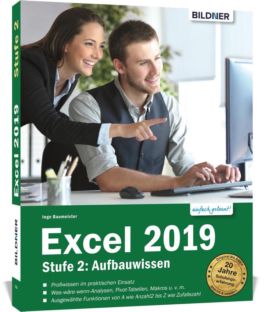 Excel 2019 - Stufe 2: Aufbauwissen