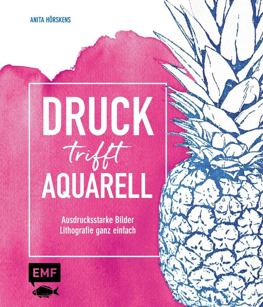 Druck trifft Aquarell