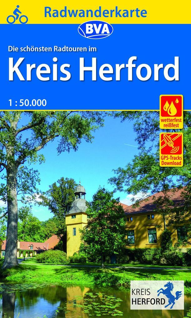 Radwanderkarte BVA Radwandern im Kreis Herford 1:50.000