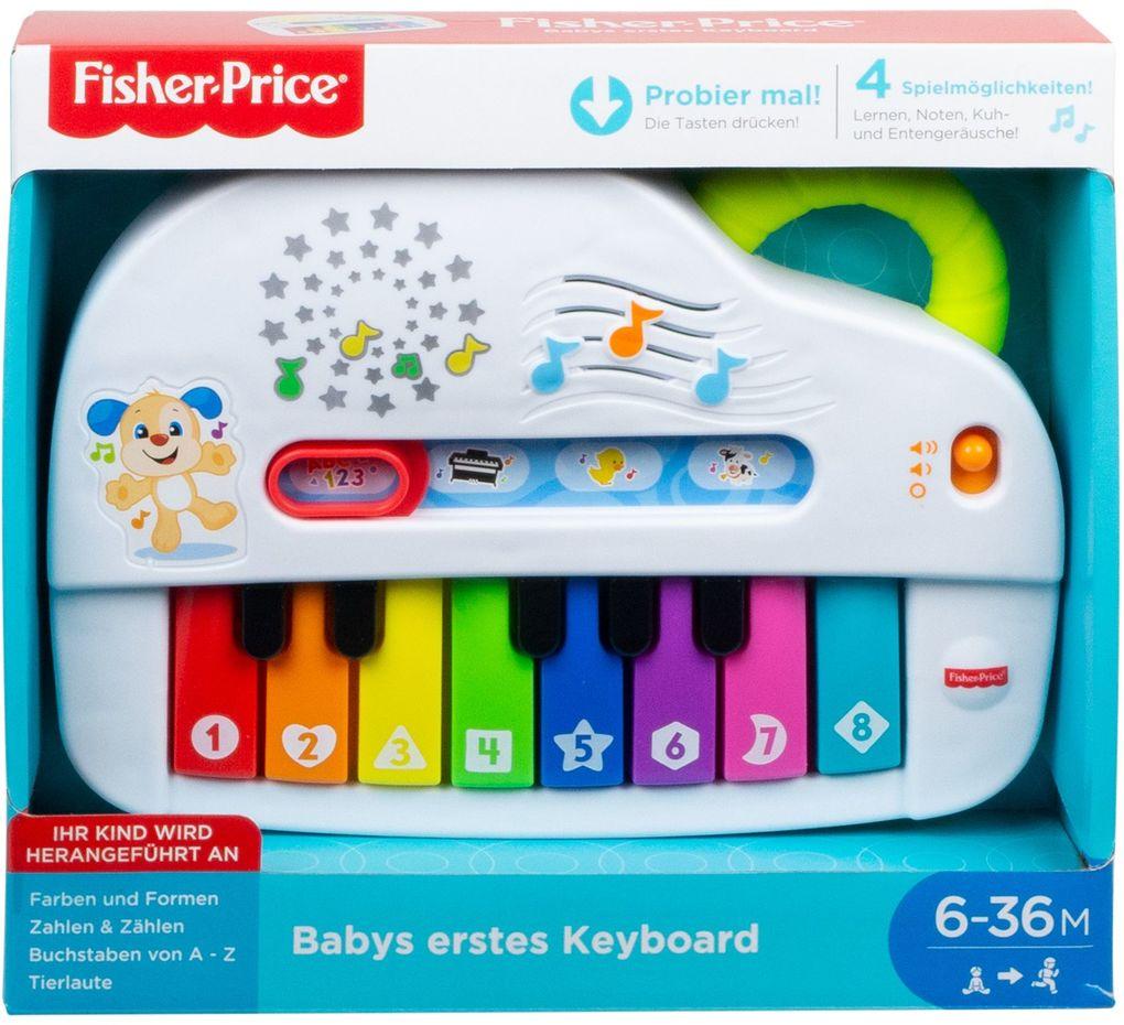 Fisher Price - Babys erstes Keyboard, Lernspielzeug, Baby Musik-Instrument