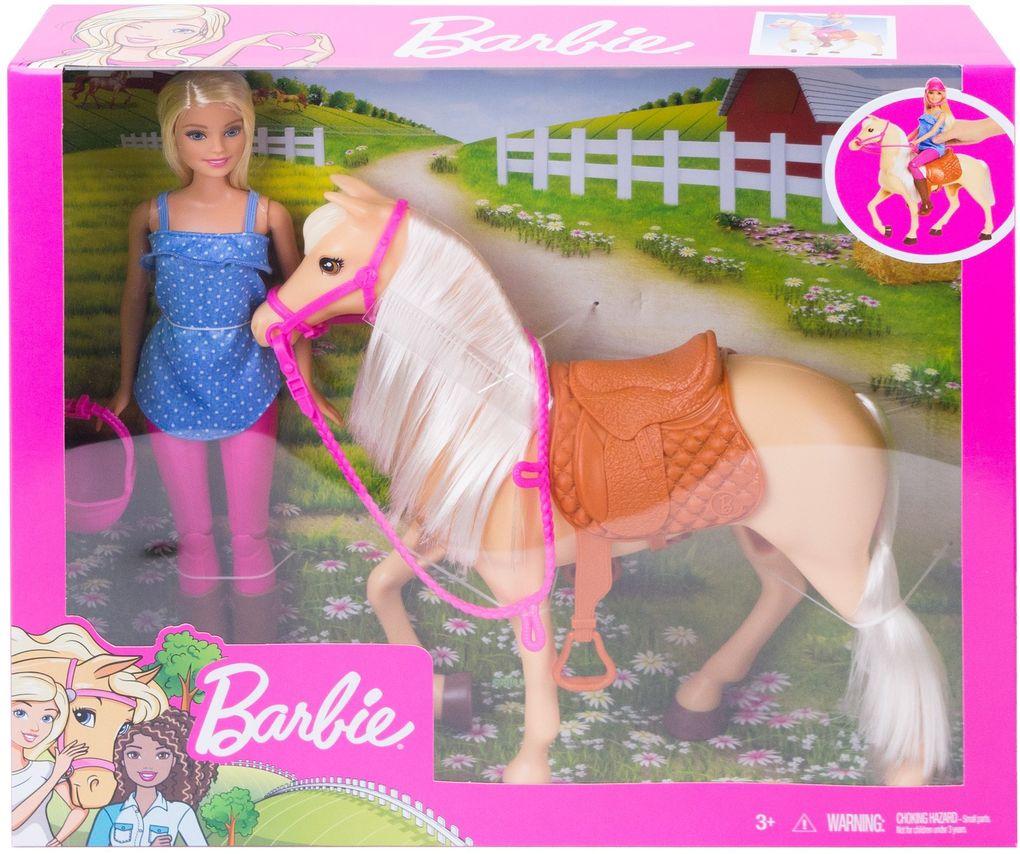 Barbie - Barbie Pferd mit Puppe