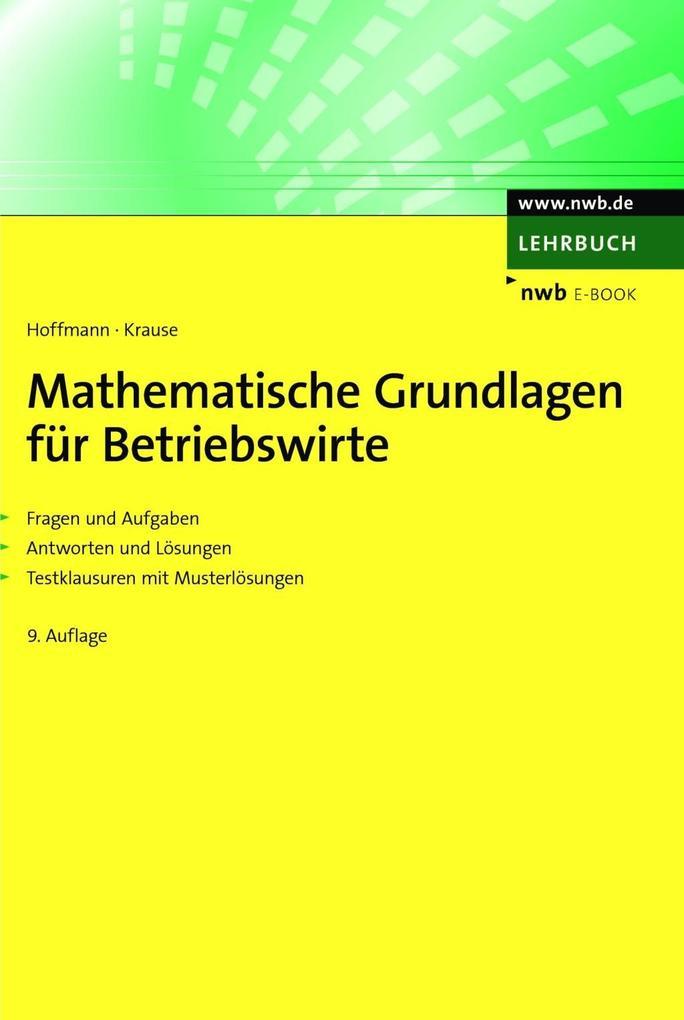 Mathematische Grundlagen für Betriebswirte