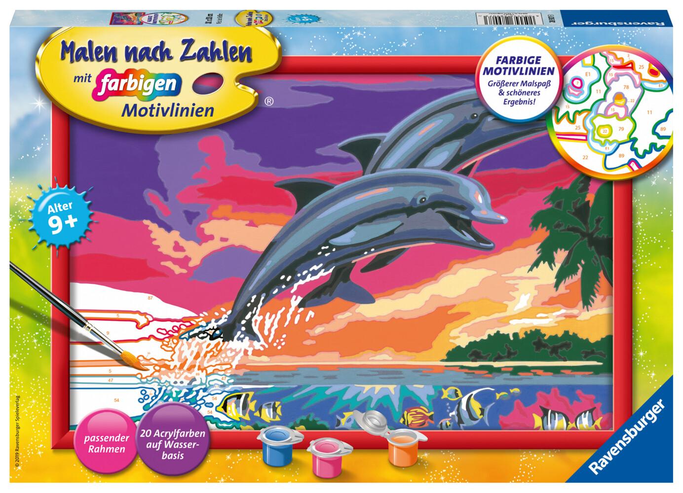 Ravensburger - Malen nach Zahlen - Welt der Delfine