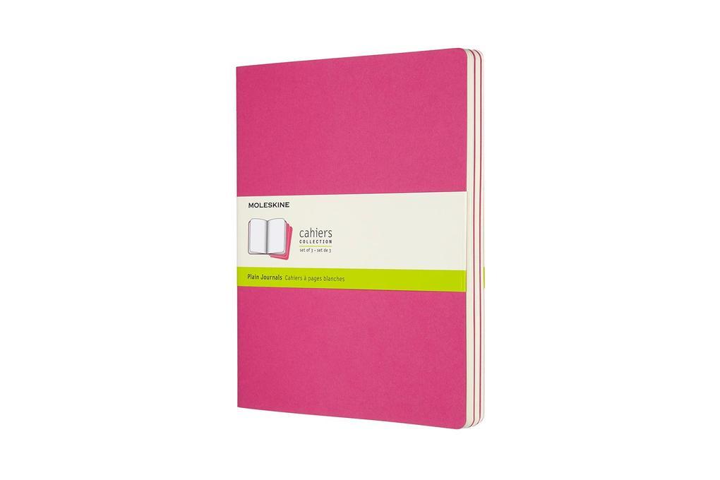 Moleskine Cahier XL, 3er Set, Blanko, Kinetisches Pink