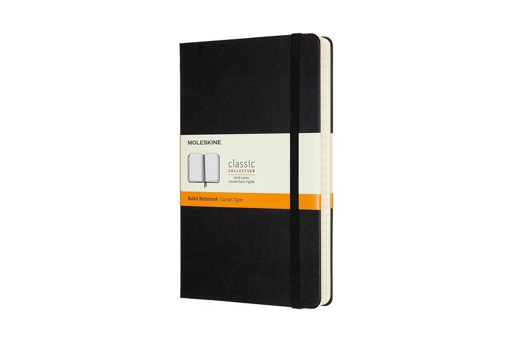 Moleskine Notizbuch Large/A5, Liniert, Erweiterte Seitenanzahl, Schwarz