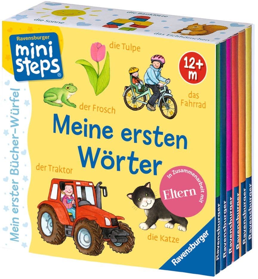 ministeps: Mein erster Bücher-Würfel: Meine ersten Wörter (Bücher-Set)