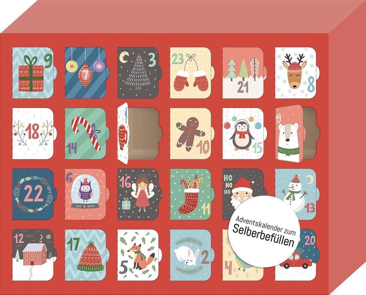 Morgen kommt der Weihnachtsmann! - Ein Adventskalender für Kinder zum Selbstbefüllen