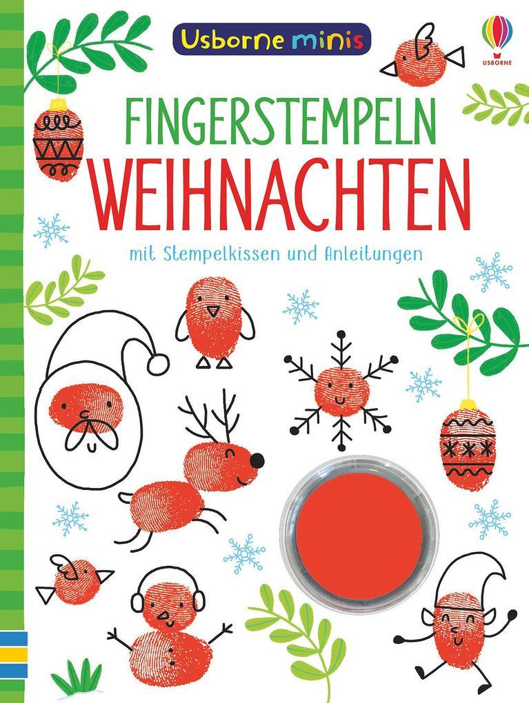 Usborne Minis: Fingerstempeln Weihnachten