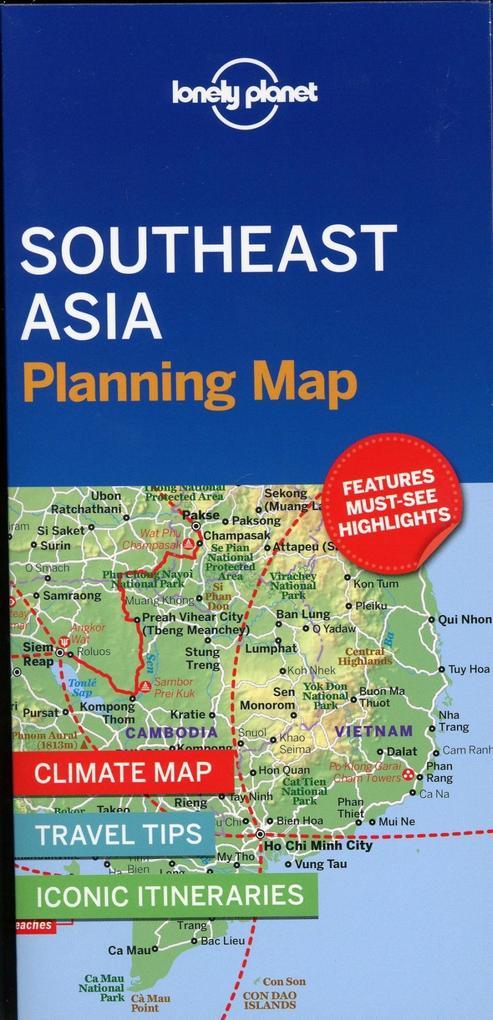 Lonely Planet Southeast Asia Planning Map