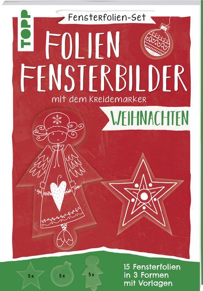 Fensterfolien-Set - Folien-Fensterbilder mit dem Kreidemarker - Weihnachten