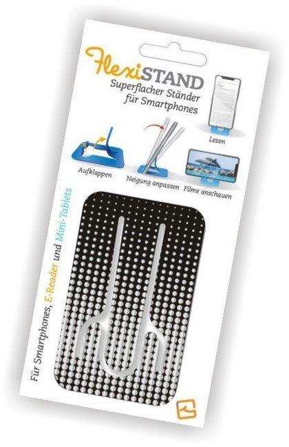 Flexistand Silver Dots - superflacher Aufsteller für Smartphones und Mini-Tablets