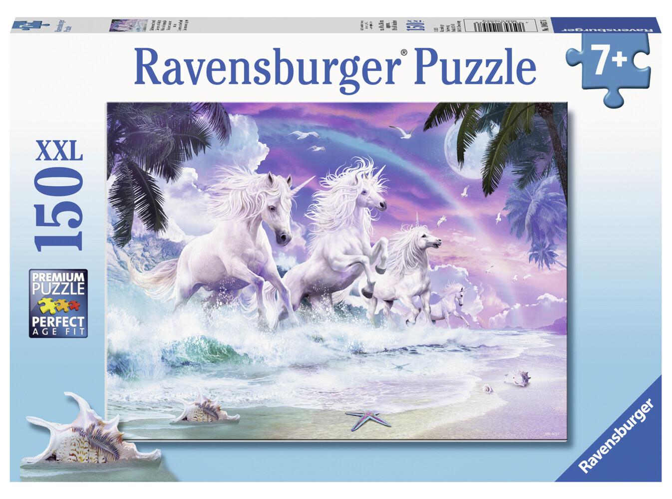 Einhörner am Strand. Puzzle 150 Teile XXL