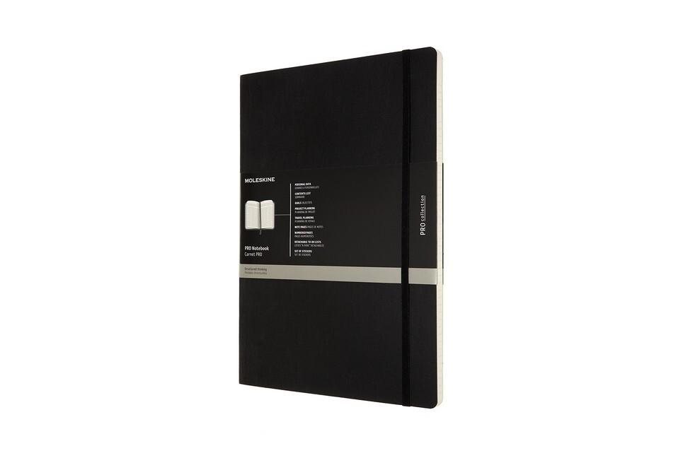 Moleskine Professionelles Notizbuch A4, Soft Cover, Schwarz