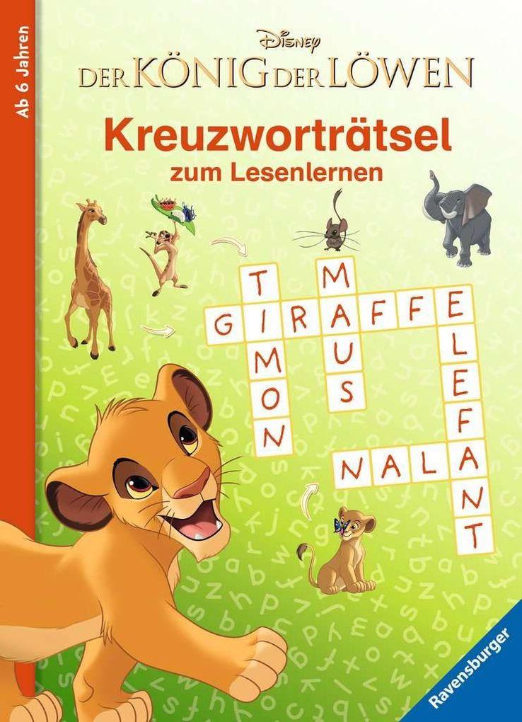 Disney Der König der Löwen: Kreuzworträtsel zum Lesenlernen