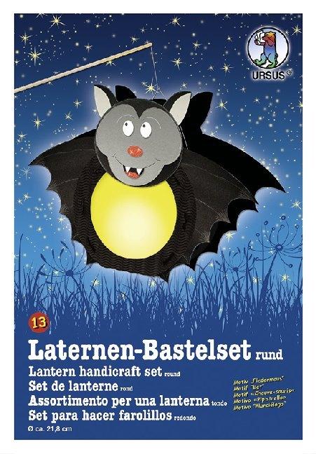 URSUS Laternenzeit Laternen-Bastelset rund Fledermaus