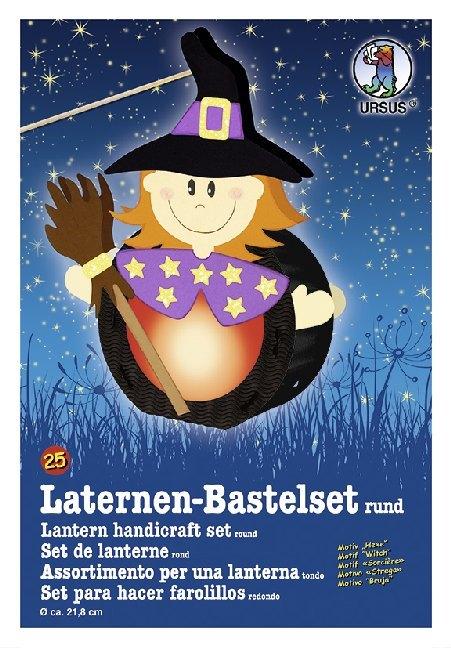 URSUS Laternenzeit Laternen-Bastelset rund Hexe