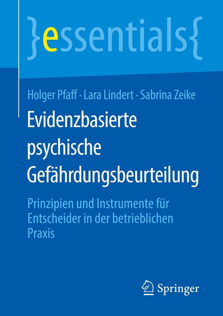 Evidenzbasierte psychische Gefährdungsbeurteilung