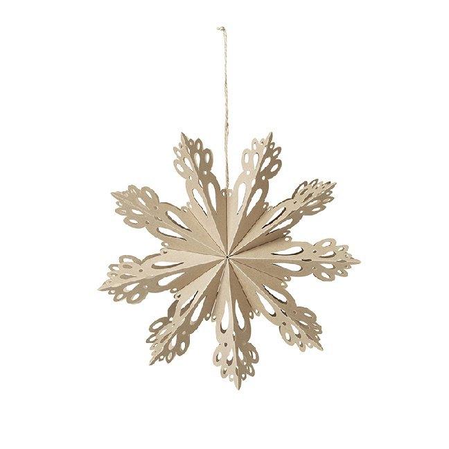 Broste copenhagen Deko 'Snowflake' M Papier