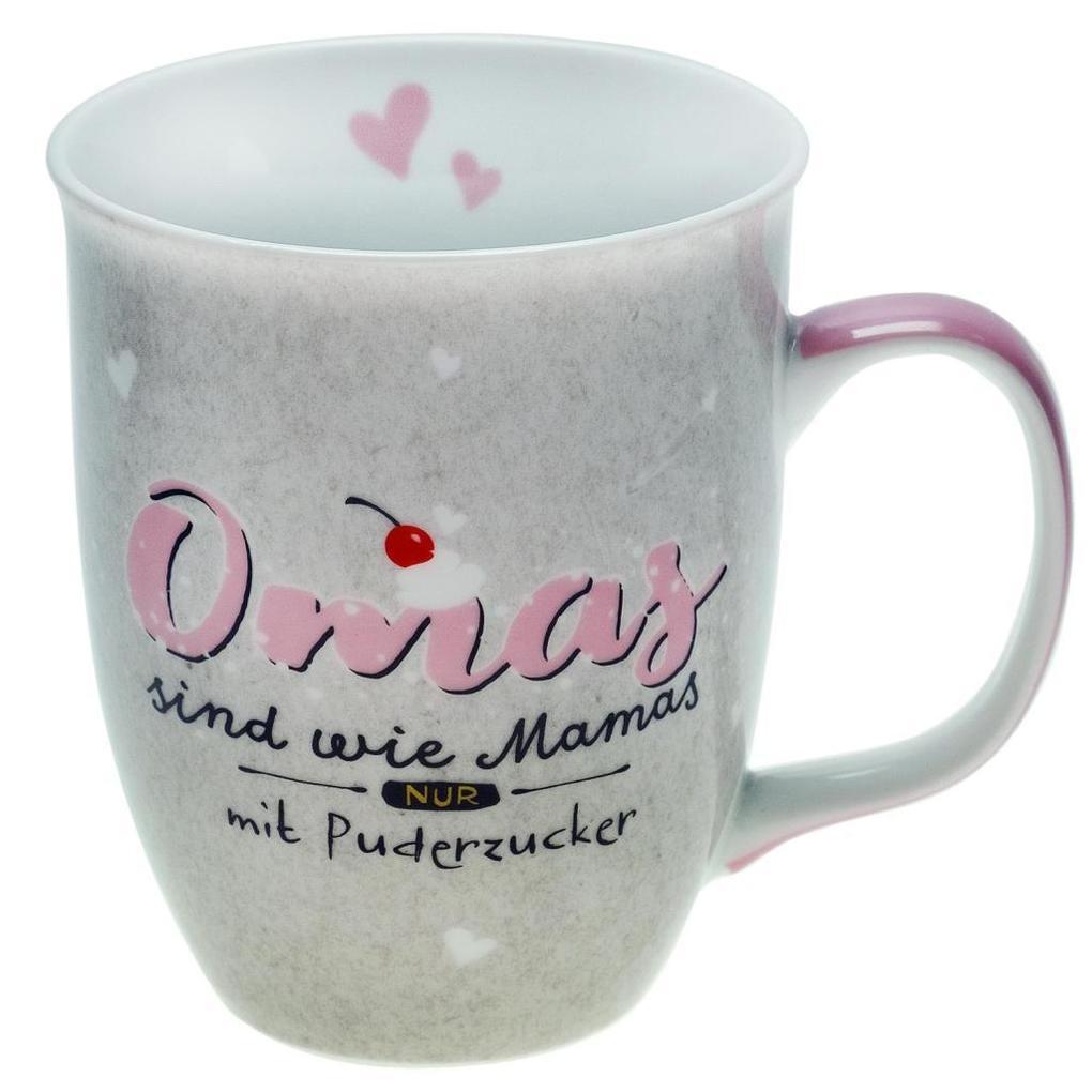 Happy Life 46125 Tasse "Omas sind wie Mamas nur mit Puderzucker"