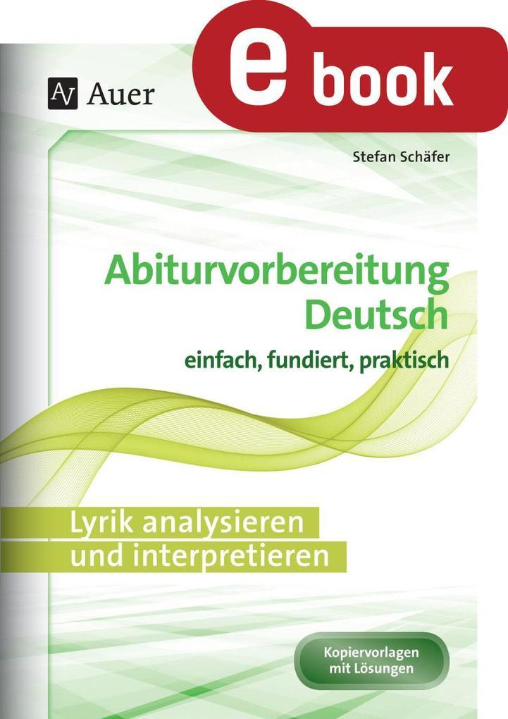 Lyrik analysieren und interpretieren