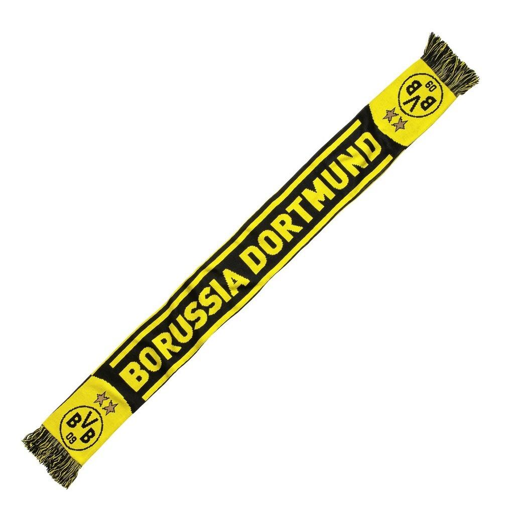 BVB 16110300 - BVB-Fanschal Borussia Dortmund, 140x17cm Schwarz/Gelb