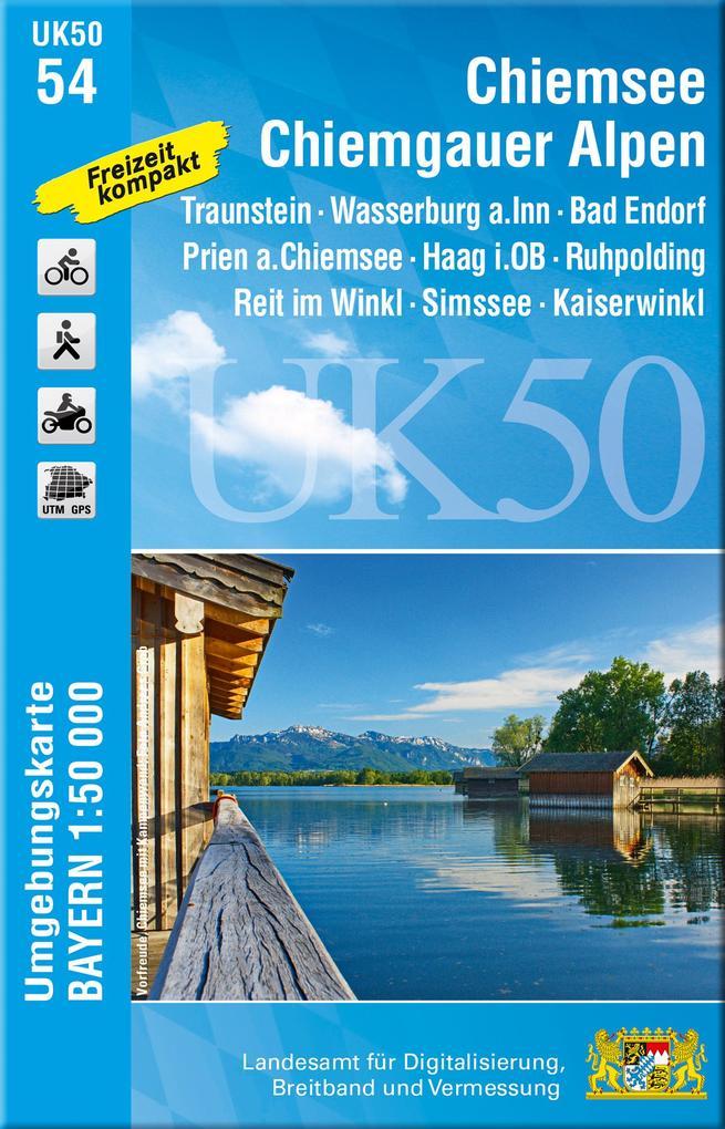 Chiemsee - Chiemgauer Alpen 1 : 50 000 (UK50-54)