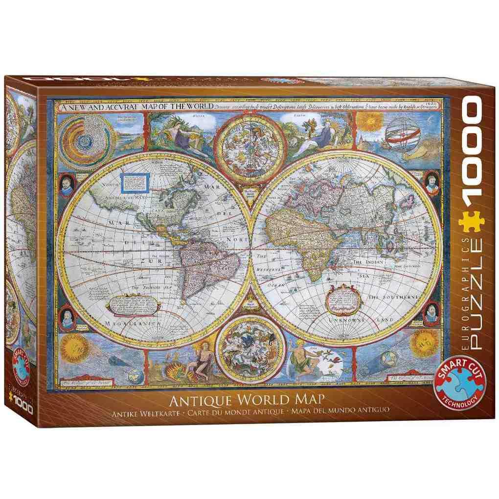 Eurographics 6000-2006 - Antique World Map , Puzzle, 1.000 Teile