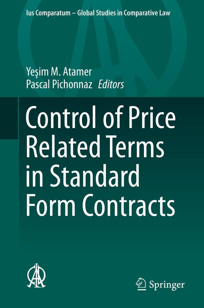 Control of Price Related Terms in Standard Form Contracts