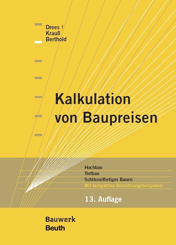 Kalkulation von Baupreisen