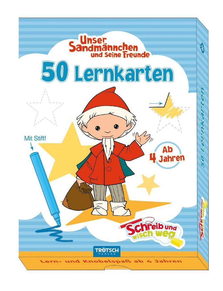 Trötsch Unser Sandmännchen Lernkarten Schreib und wisch weg mit Stift