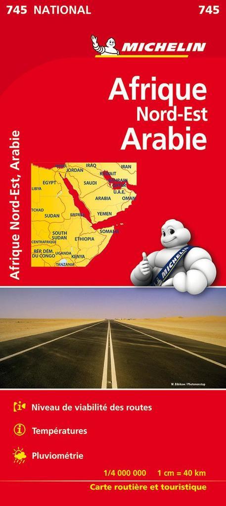 Africa North East, Arabia - Michelin National Map 745