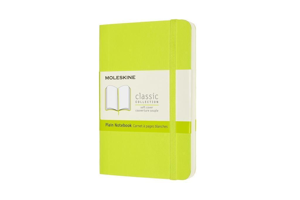 Moleskine Notizbuch Pocket/A6, Blanko, Weicher Einband, Limetten Grün