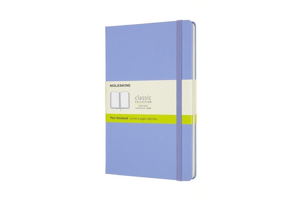 Moleskine Notizbuch Large/A5, Blanko, Fester Einband, Hortensien Blau