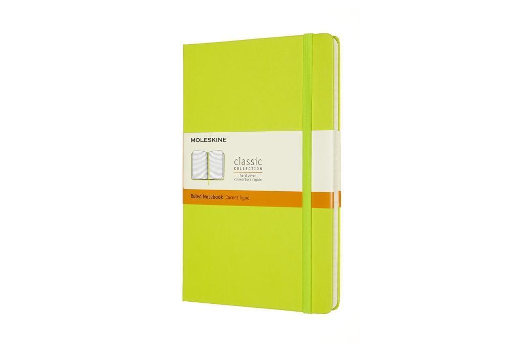 Moleskine Notizbuch Large/A5, Liniert, Fester Einband, Limetten Grün